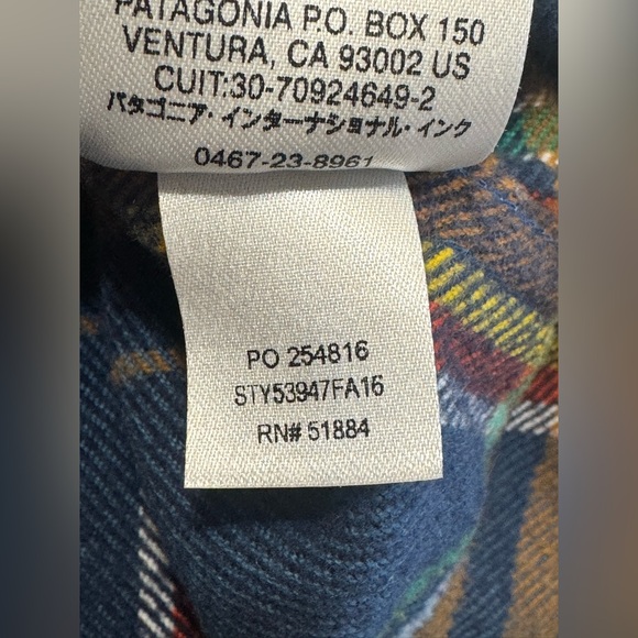 Patagonia Fjord Long Sleeve Shirt Men Flannel Size Med Multicolor Plaid EUC - Picture 6 of 9